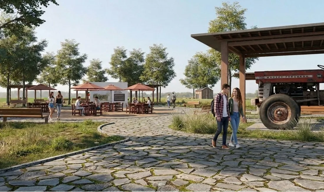 Düzce Belediyesi Park ve Bahçeler Müdürlüğü hizmet birimlerinin bulunduğu Mergiç