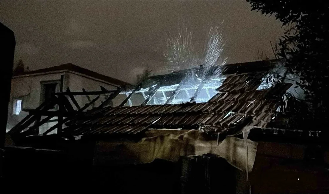 Sakarya’nın Adapazarı ilçesinde gece saatlerinde müstakil evde çıkan yangın, itfaiye