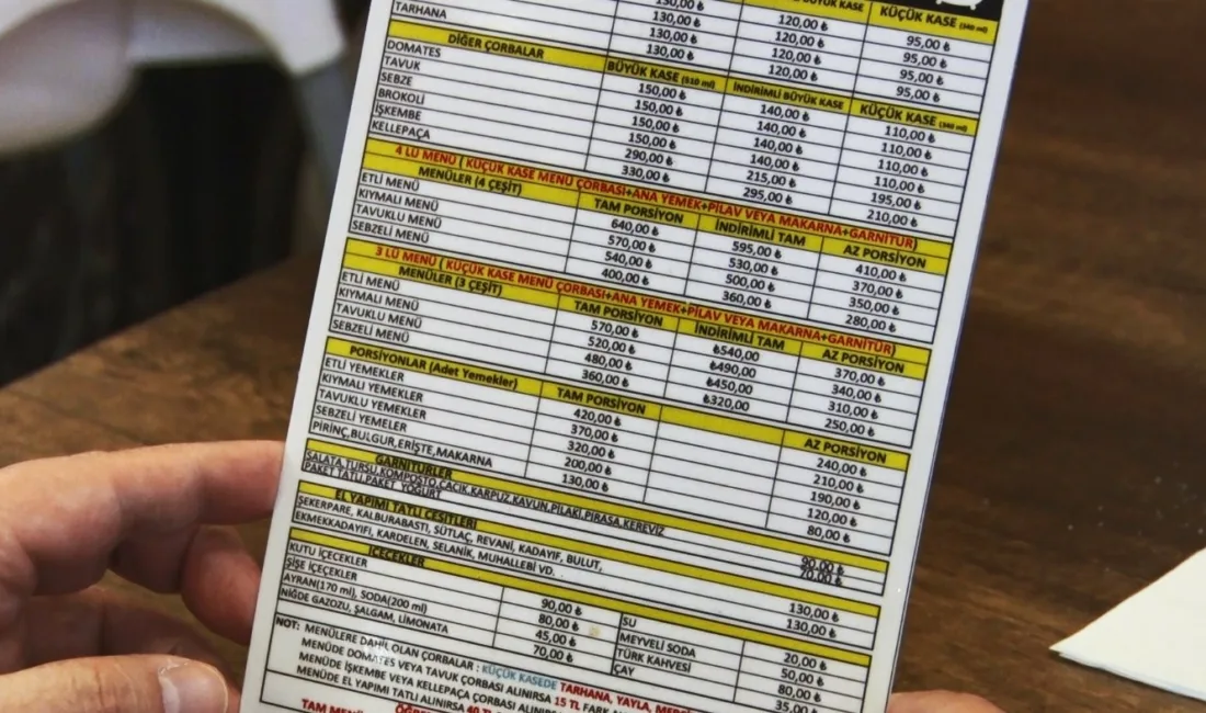 Tarım ve Orman Bakanlığı, gıda etiketleme kılavuzunda yaptığı güncellemeyle restoran