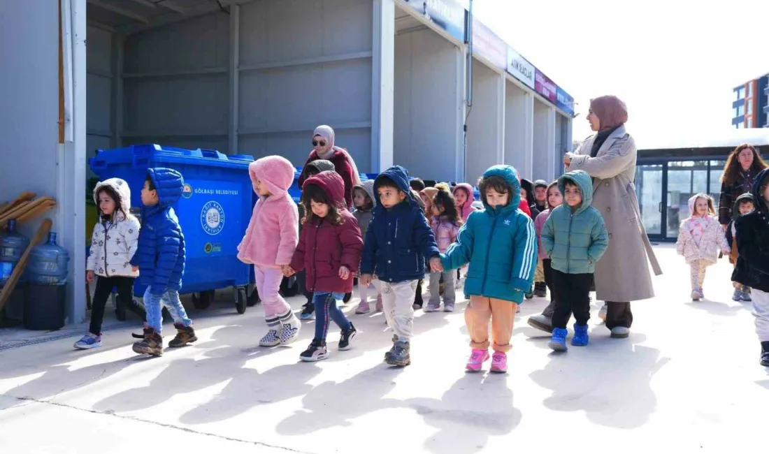 Ankara Üniversitesi Gölbaşı Anaokulu okul öncesi öğrencileri, Gölbaşı Belediyesi Atık