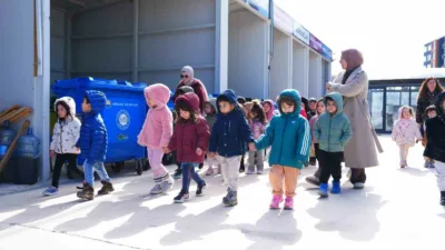 Ankara Üniversitesi Gölbaşı Anaokulu okul öncesi öğrencileri, Gölbaşı Belediyesi Atık