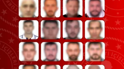 İçişleri Bakanlığı, kırmızı bülten ve ulusal seviyede aranan toplam 16