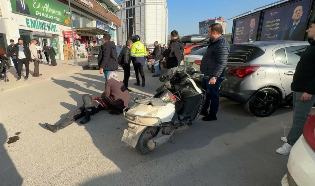 Karabük’te park halindeki kamyonetin sürücüsünün açtığı kapıya çarpan motosiklet sürücüsü