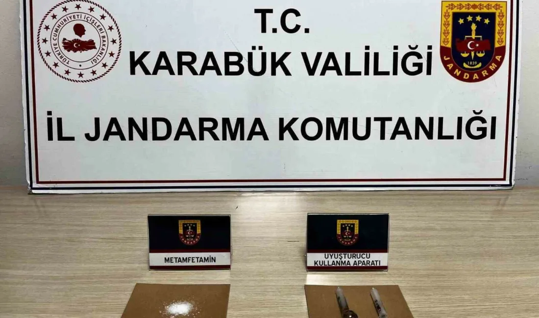 Karabük’te jandarma ekiplerince düzenlenen uyuşturucu operasyonlarında metamfetamin ve uyuşturucu madde