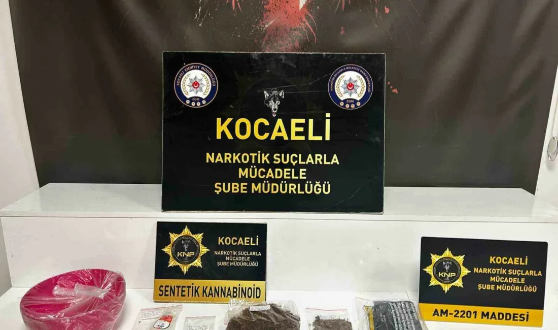 Kocaeli’de narkotik ekiplerinin düzenlediği operasyonda 4 bin 920 adet uyuşturucu