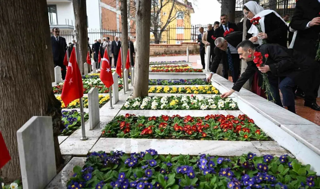 Kocaeli’de Ramazan Bayramı dolayısıyla Bağçeşme Namazgah ve Polis Şehitliği’nde hüzünlü