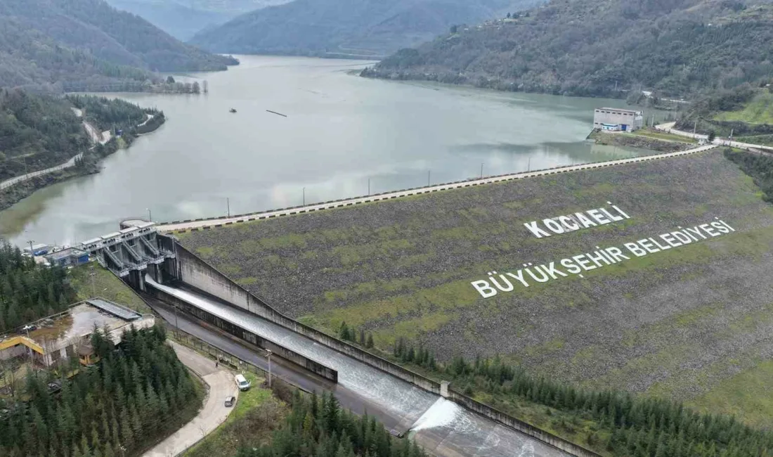 Kocaeli’yi etkisi altına alan sağanak yağışlar barajları doldurdu. Kocaeli Büyükşehir