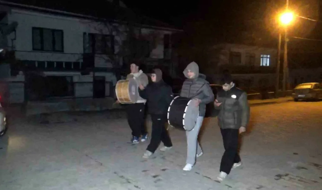 Bolu’nun Mudurnu ilçesinde Anadolu İmam Hatip Lisesi öğrencileri, Ramazan geleneklerini
