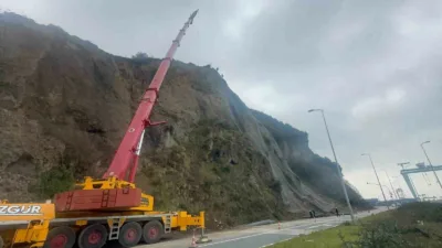 Zonguldak’ın Alaplı ile Ereğli ilçeleri arasındaki karayolunda trafik güvenliğini tehdit