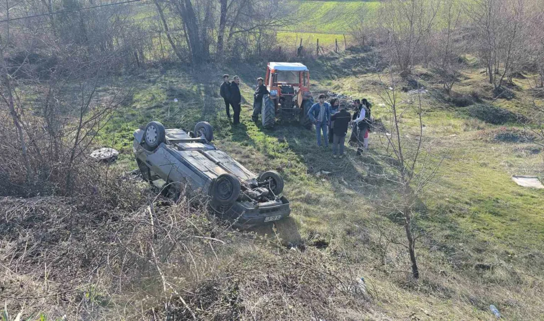 Karabük’te radar aracını fark eden sürücünün ani fren yapması sonucu