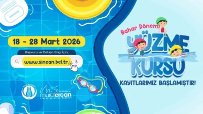 Sincan’da yüzme öğrenmek isteyenler için yeni dönem başladı. Sincan Belediyesinin