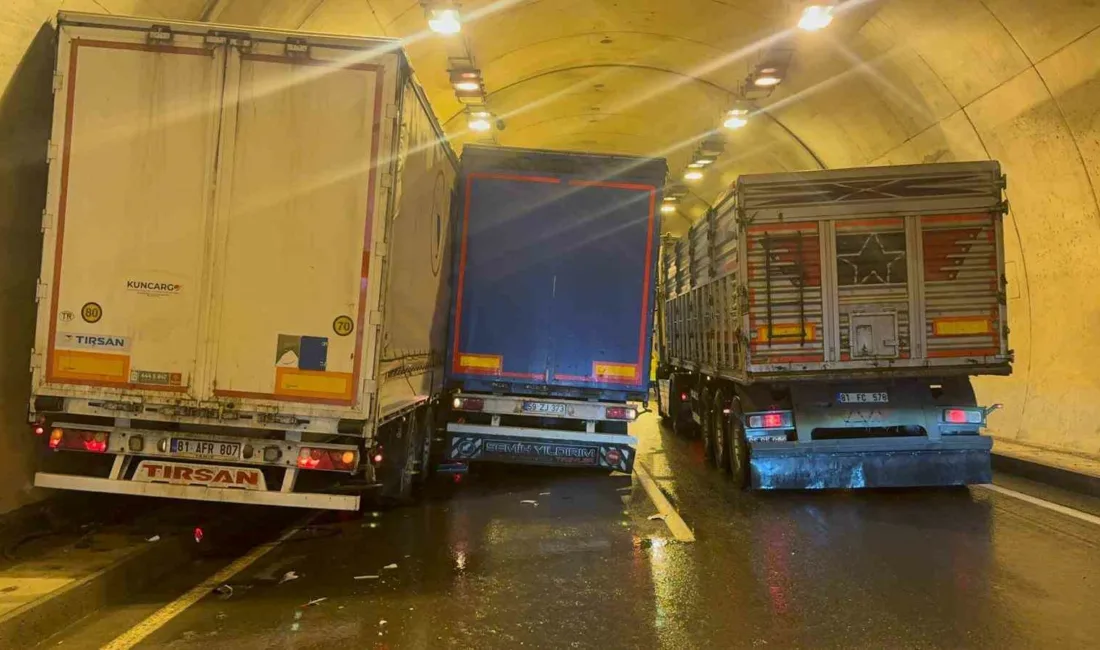 Zonguldak’ın Alaplı ilçesinde tünel içerisinde meydana gelen trafik kazasında 1