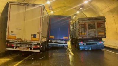 Zonguldak’ın Alaplı ilçesinde tünel içerisinde meydana gelen trafik kazasında 1