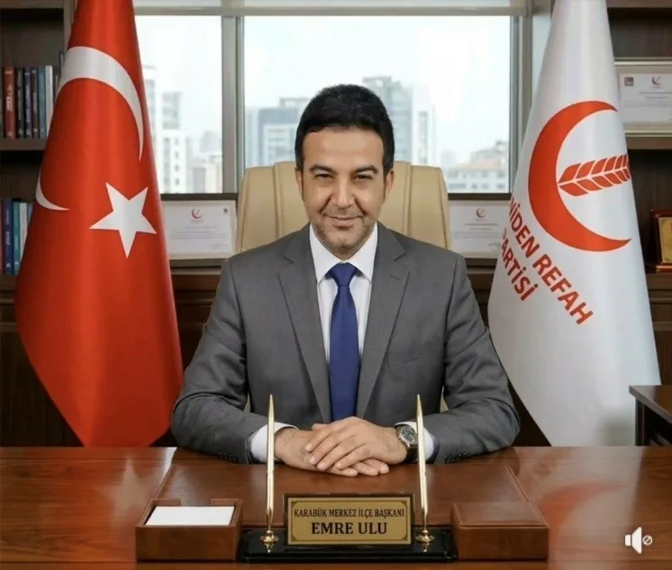 Yeniden Refah Partisi Karabük Merkez İlçe Başkanı Yunus Emre Ulu,
