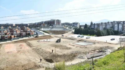 Başiskele’de 63 bin metrekarelik alanda inşası süren ve içerisinde zipline