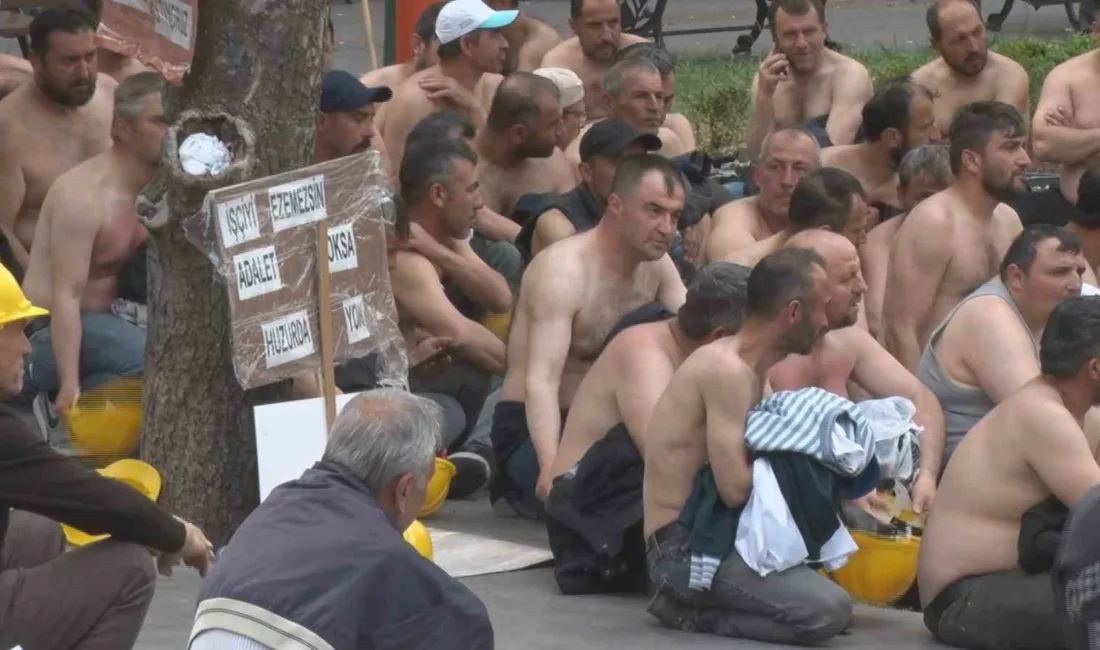 Eskişehir’den Ankara’ya yürüyen Doruk Madencilik işçilerinin açlık grevi eylemi 8’inci