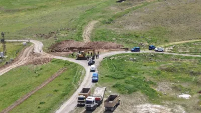 Ankara’nın Polatlı ilçesinde yol kenarındaki bir arazide insana ait olduğu