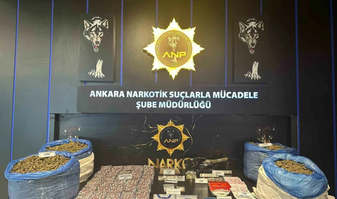 Ankara’da polis ekiplerince bir haftalık süreçte uyuşturucu madde temin eden