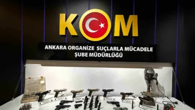 Ankara’da suç örgütlerine silah temin ettiği tespit edilen şüphelilere yönelik
