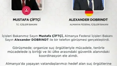 İçişleri Bakanı Mustafa Çiftçi, Almanya Federal İçişleri Bakanı Alexander Dobrindt