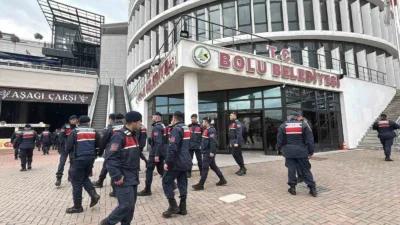 Bolu Belediyesi’ne yönelik yürütülen ‘icbar suretiyle irtikap’ soruşturması kapsamında belediye