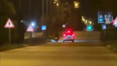 Bolu’da polis ekiplerinin ‘dur’ ihtarına uymayan plakasız motosiklet sürücüsü, yaşanan