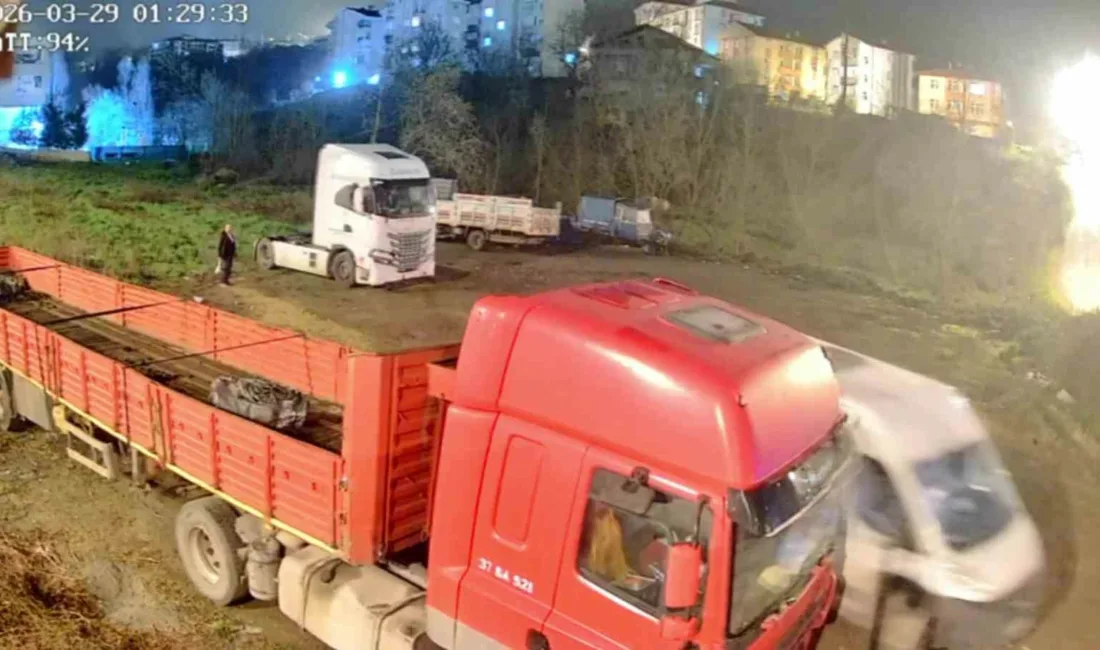 Zonguldak’ın Ereğli ilçesinde çalıştığı firmaya ait tırı arkadaşıyla birlikte çalarak