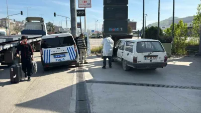 Karabük’te park halindeyken çalındığı bildirilen otomobil, polis ekiplerinin güvenlik kamerası