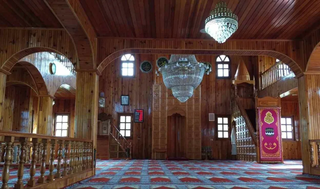 Zonguldak’ta çantı tekniği ile inşa edilen 2 asırlık çivisiz cami,