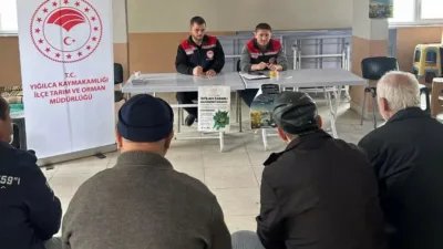 DÜZCE(İHA) – Düzce’nin Yığılca ilçesinde düzenlenen bilgilendirme toplantısında, çiftçilere zararlılarla