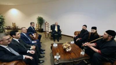 Cumhurbaşkanı Erdoğan Recep Tayyip Erdoğan, “Ay Yola” müzik grubunu kabul