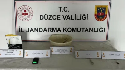DÜZCE (İHA) – Düzce’de polis ve jandarma narkotik suçlarla mücadele