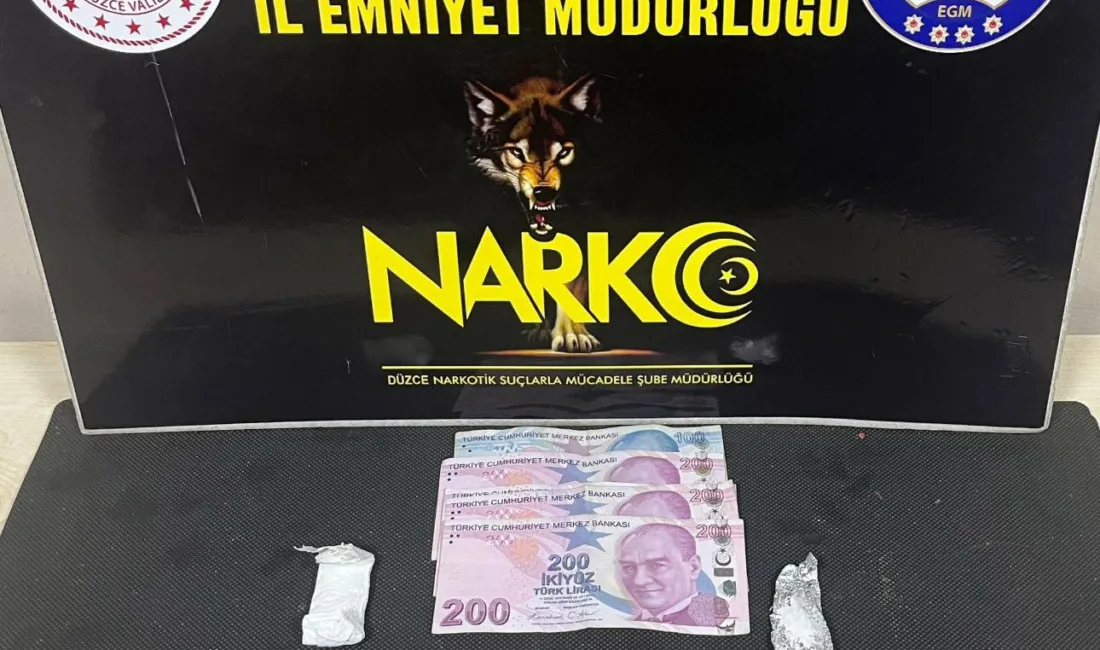 Düzce’de özellikle üniversite bölgesinde uyuşturucu satışı yaptığı tespit edilen 1