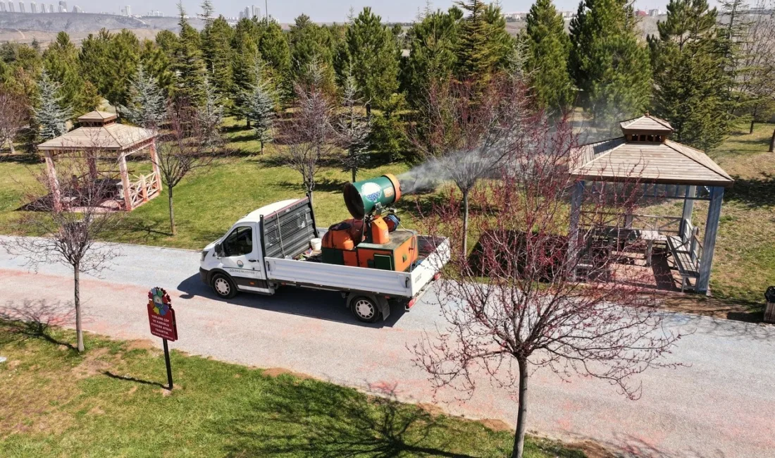 Gölbaşı Belediyesi, sivrisinek ve haşereleri kış aylarında başlatılan kışlak çalışmaları
