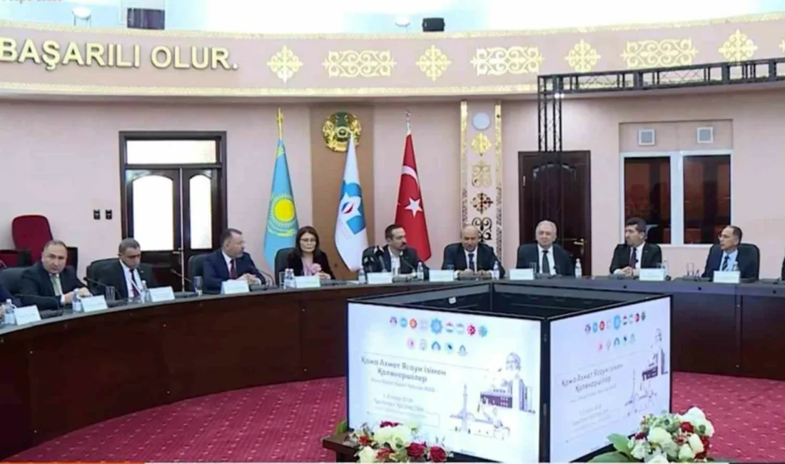 Türkistan’da düzenlenen uluslararası sempozyumda, Karabük Üniversitesi’nin de aralarında bulunduğu 7