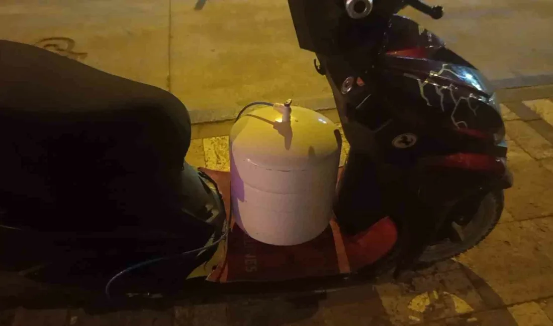 Zonguldak’ın Çaycuma ilçesinde, elektrikli motosikletine taktığı havalı korna ile çevreye