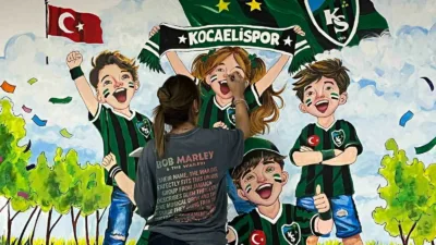 Kocaeli Güzel Sanatlar Lisesi öğretmen ve öğrencileri, Kocaeli Stadyumu Seremoni