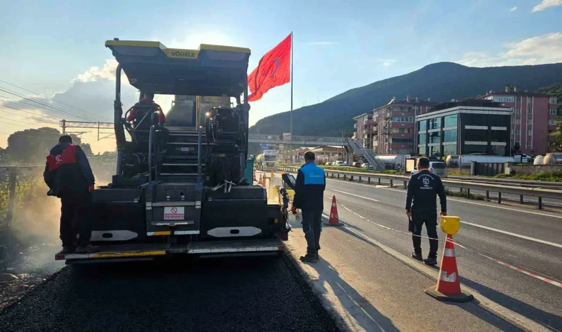 Körfez Şirinyalı Mahallesi’nde yapımı süren durak cebi ile toplu taşıma