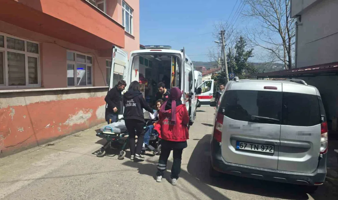 Zonguldak’ın Ereğli ilçesinde bir evde banyodaki elektrikli şofbenin alev alması
