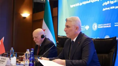 Ticaret Bakanı Ömer Bolat, Suriye Ekonomi ve Sanayi Bakanı Nidal
