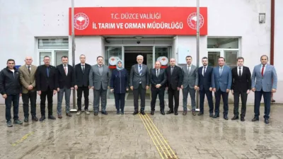 DÜZCE(İHA) – Düzce İl Tarım ve Orman Müdürlüğüne ziyaret eden