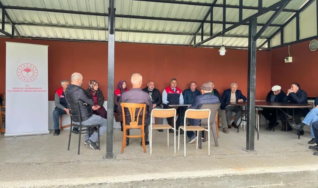 DÜZCE(İHA) – Düzce’nin Kaynaşlı ilçesinde üreticilerle buluşan yetkililer, tarımsal destekler,