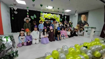 Zonguldak Bahçelievler İlkokulu öğrencileri, Milli Eğitim Bakanlığının nisan ayı için