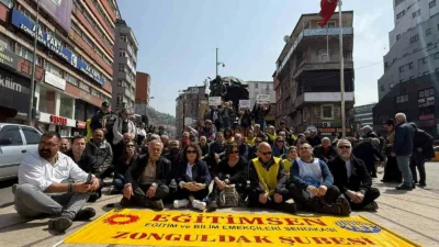 Zonguldak’ta Eğitim ve Bilim Emekçileri Sendikası üyeleri, Şanlıurfa ve Kahramanmaraş’ta