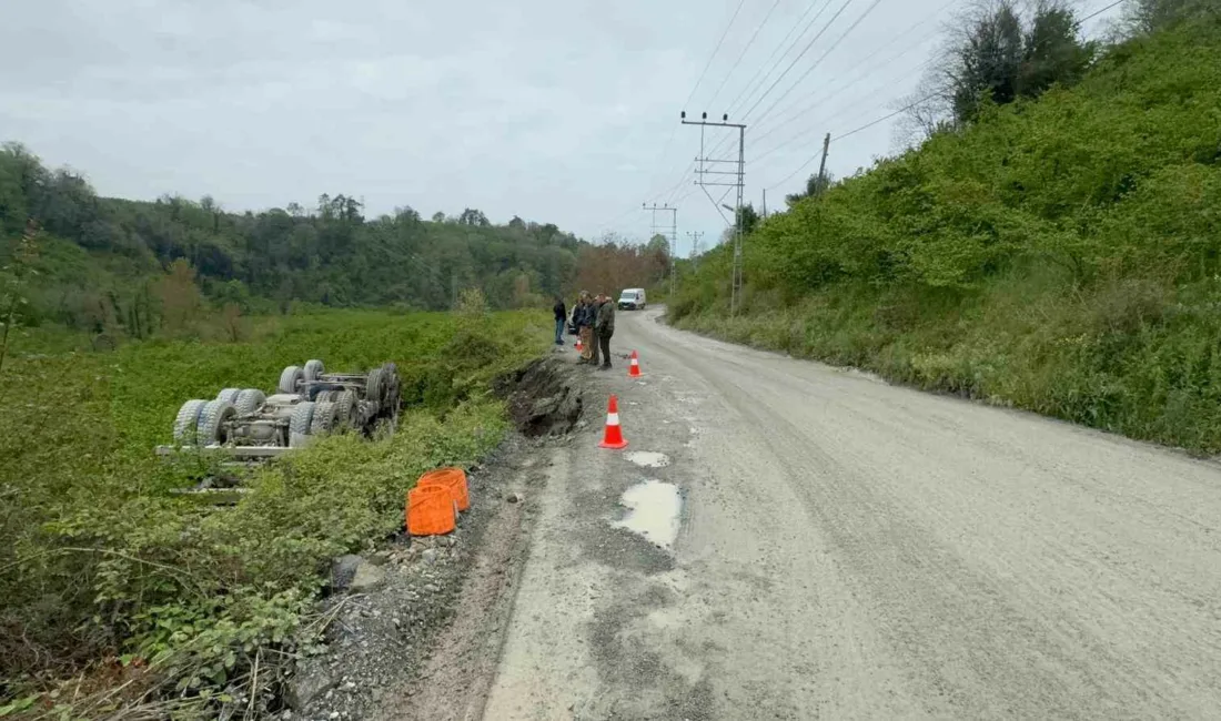 Zonguldak’ın Karadeniz Ereğli ilçesine bağlı Merve köyü Kavakdere Mahallesi yolunda