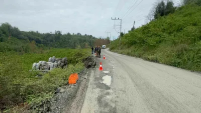 Zonguldak’ın Karadeniz Ereğli ilçesine bağlı Merve köyü Kavakdere Mahallesi yolunda