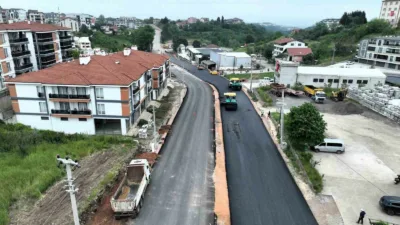 Başiskele’de trafik akışını rahatlatmak amacıyla Hoca Ahmet Yesevi Caddesi’nde başlatılan