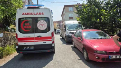 Zonguldak’ın Karadeniz Ereğli ilçesinde bir kişi, doğal gaz borusuna astığı