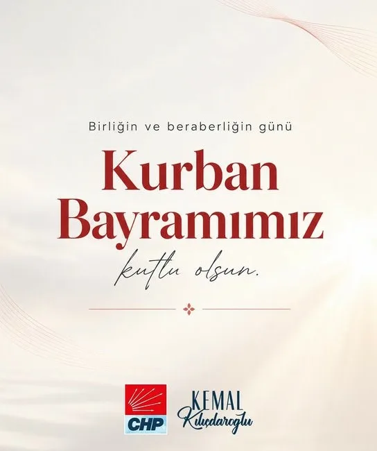 Cumhuriyet Halk Partisi (CHP) Genel Başkanı Kemal Kılıçdaroğlu, Kurban Bayram