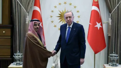 Cumhurbaşkanı Recep Tayyip Erdoğan, Suudi Arabistan Dışişleri Bakan Faysal bin